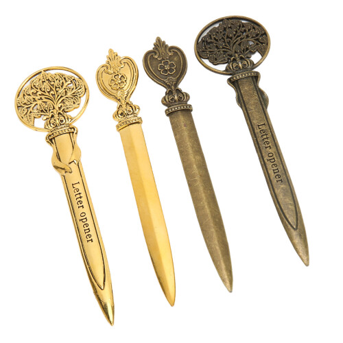 4 Pcs Letter Openers Retro Lightweight Compact 2