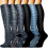 (Set 6, S M) Compression Socks For Women And Men 6 Pairs, Best Support For Running 1