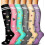 (Set 12,L XL)Compression Socks For Women And Men 6 Pairs, Best Support For Running 1