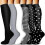 (Set 10,L XL)Compression Socks For Women And Men 6 Pairs, Best Support For Running 1