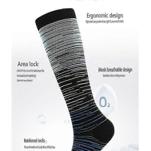 (Set 1, S M) Compression Socks For Women And Men 6 Pairs, Best Support For Running 2