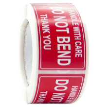 (C) 1 Roll Fragile Warning Label Sticker Self Adhesive Easy To Stick Eye-catching Handling Awareness Fragile Warning Label Tag For Shipper Qinhai