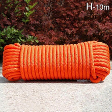 (6mm, orange) 10 Meters Outdoor Travel Nylon Laundry Line Multifunctional Clotheslines Portable Clothes Dryers