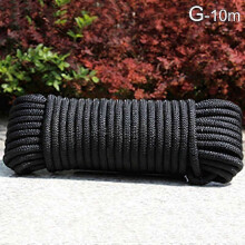 (8mm, black) 10 Meters Outdoor Travel Nylon Laundry Line Multifunctional Clotheslines Portable Clothes Dryers