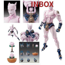 (17cm pink box)16cm Jojo's Bizarre Adventure Anime Killer Jonathan Joestar Pvc Action Figure Queen Second Stone Ocean Collectible Model Toys