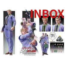 (17cm purple box)16cm Jojo's Bizarre Adventure Anime Killer Jonathan Joestar Pvc Action Figure Queen Second Stone Ocean Collectible Model Toys