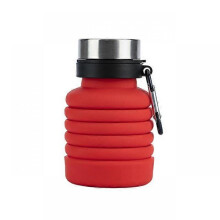 (Red Color) Fashion Portable Silicone Folding Kettle Outdoor Sports Drink Cup