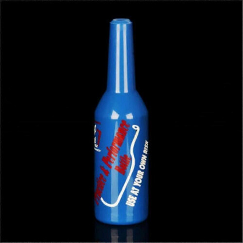(Blue) Flair Bartender Bartending Practice Bar Pub Bottle Wine Cocktail Shaker - White 1
