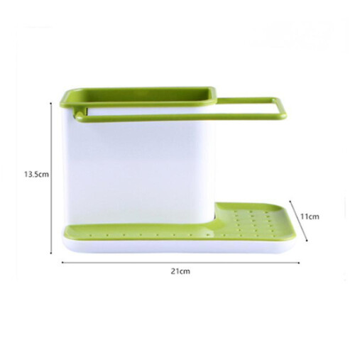 (Yellow) Kitchen Sink Utensil Rack Sewer Storage Rack Kitchen Accessories 2