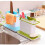 (Green) Kitchen Sink Utensil Rack Sewer Storage Rack Kitchen Accessories 5