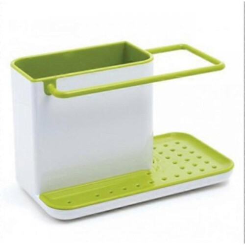 (Green) Kitchen Sink Utensil Rack Sewer Storage Rack Kitchen Accessories