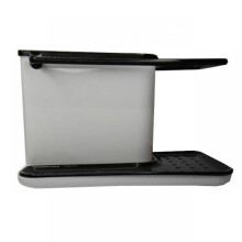 (Black White) Kitchen Sink Utensil Rack Sewer Storage Rack Kitchen Accessories