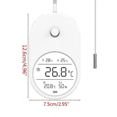 3 in 1 Electronic Fish Tank Water Thermometer Hygrometer LCD Digital 2