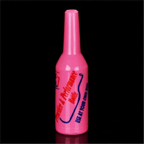 (Pink) Flair Bartender Bartending Practice Bar Pub Bottle Wine Cocktail Shaker - White 1