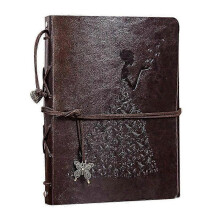 (Style 2 coffee) Leather Diy Photo Album Scrapbook Album Photo Book Vintage Photo Book