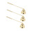 3pcs Candle Snuffer Golden Iron Plating Bell 10