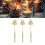 3pcs Candle Snuffer Golden Iron Plating Bell 11