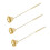 3pcs Candle Snuffer Golden Iron Plating Bell 9