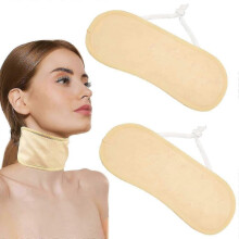 2pcs Organic Castor Oil Packs Wrap for Neck, Adjustable Castor Pack Castor Oil Compress Wrap Reusable, Castor Oil Pads