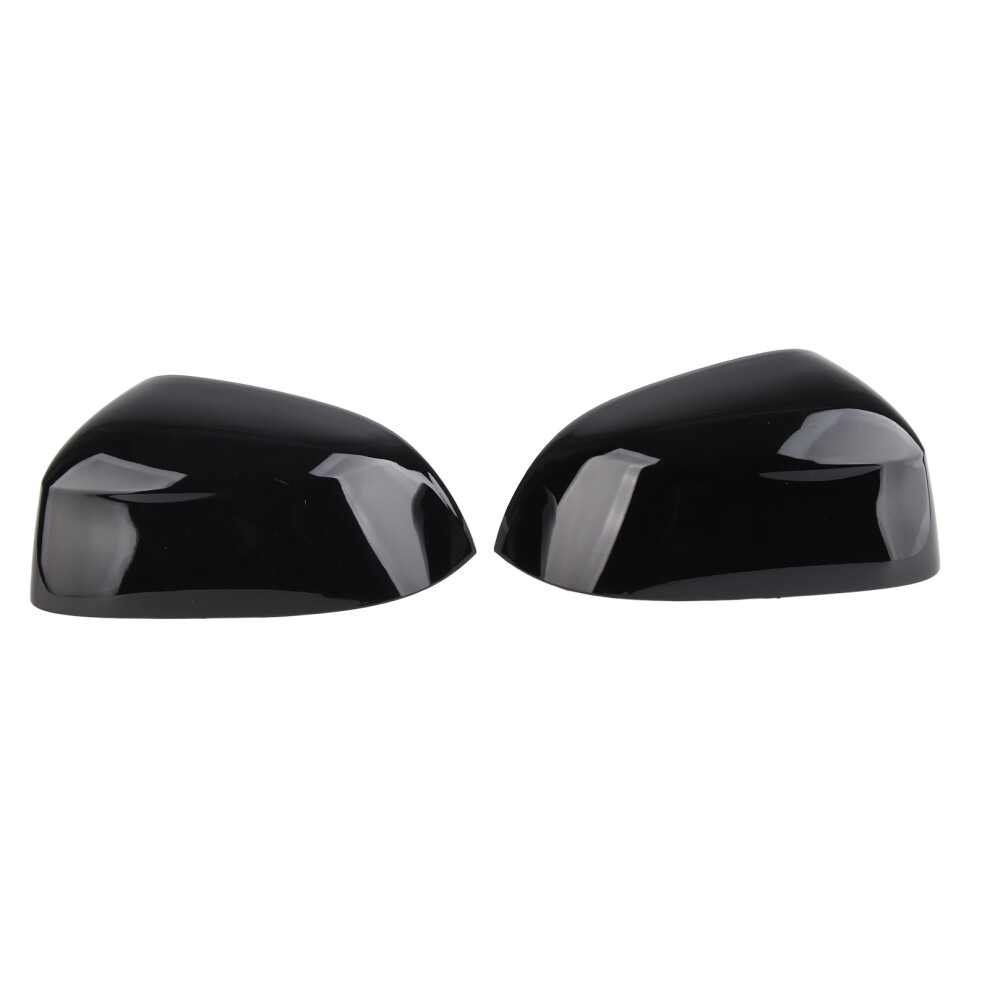 1Pair Side Rearview Mirror Cover Gloss Black 9121376948183