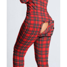 Best-selling Women's One-piece Pajamas with Open Back for Convenient Design