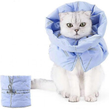 Cat Collar Adjustable Post Surgery Recovery Collar, Blue(size:s)