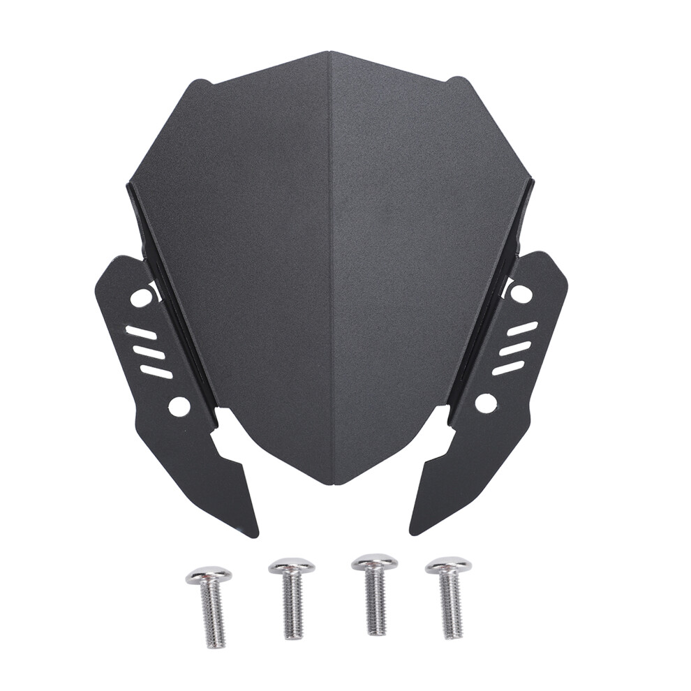 Windscreen Wind Deflector Aluminum Alloy Black 9121376949678