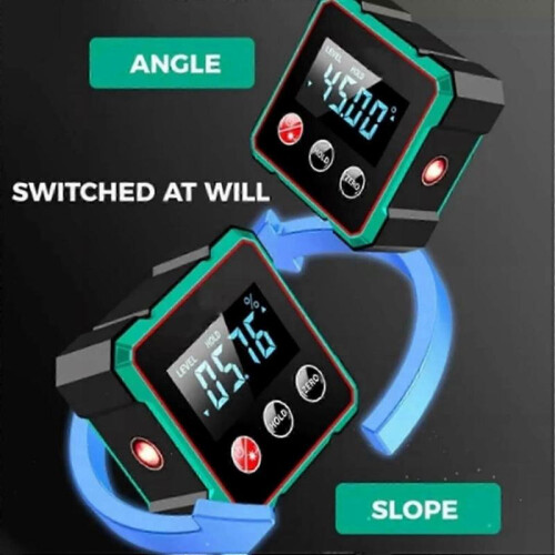 Scomeri Magnetic Digital Angle Finder with Electronic Laser,aneedbaby Angle Tool 2