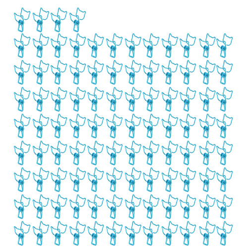 100Pcs Cat Binder Clamps Cute Kitten Shape Strong 2