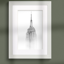 (50x70CM Pic (60x80CM Frame)) White Wooden Effect Picture Frame, Step Style Photo Frames, Wall Hanging Frames, Home Décor Frame With White Mount