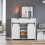 SoBuy ντουλάπι κουζίνας FSB74-W λευκό 104x35x93cm 10