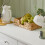 SoBuy πλευρικό έπιπλο λευκό 120x39x78cm με γυάλινες πόρτες 11