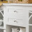 SoBuy πλευρικό έπιπλο λευκό 120x39x78cm με γυάλινες πόρτες 9