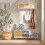 SoBuy Shoe Bench Storage White 101x35x46cm 16