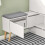 SoBuy Shoe Cabinet Storage Bench White 8