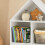 SoBuy Επίτοιχη Βιβλιοθήκη Παιδική KMB58-W Λευκή 60x30x103cm 4