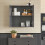 SoBuy επίτοιχο ντουλάπι μπάνιου γκρι 60x30x60 cm 12