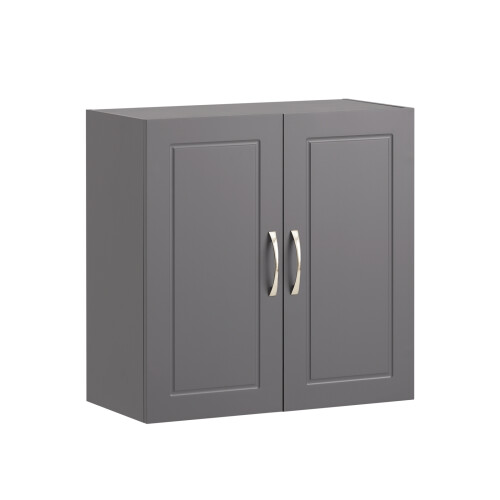 SoBuy επίτοιχο ντουλάπι μπάνιου γκρι 60x30x60 cm