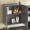 SoBuy επίτοιχο ντουλάπι μπάνιου γκρι 60x30x60 cm 5
