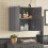 SoBuy επίτοιχο ντουλάπι μπάνιου γκρι 60x30x60 cm 13