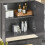 SoBuy επίτοιχο ντουλάπι μπάνιου γκρι 60x30x60 cm 7