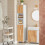 SoBuy Ψηλό Ντουλάπι Μπάνιου Λευκό 31x170x32 cm 13