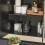 SoBuy επίτοιχο ντουλάπι μπάνιου μαύρο 60x30x60 cm 8