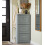 SoBuy Ντουλάπι Παπουτσιών Γκρι 53x24x117cm 13