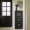 SoBuy Slim Shoe Cabinet 3-Drawer Black 2