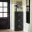 SoBuy Slim Shoe Cabinet 3-Drawer Black 13