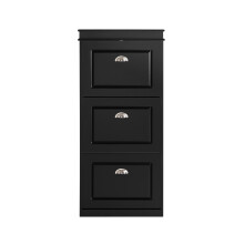 SoBuy 3-Drawer Shoe Cabinet Storage Organiser, Black