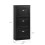 SoBuy Slim Shoe Cabinet 3-Drawer Black 3