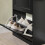 SoBuy Slim Shoe Cabinet 3-Drawer Black 8