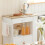 SoBuy Mobile Cucina Salvaspazio con Ruote Bianco 9